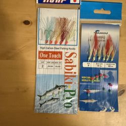 Sabiki Fishing jigs size 6  size 2