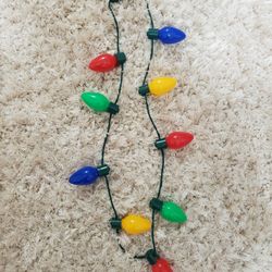 Christmas Light Necklaces
