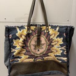 Myra Tote bag (canvas/leather)