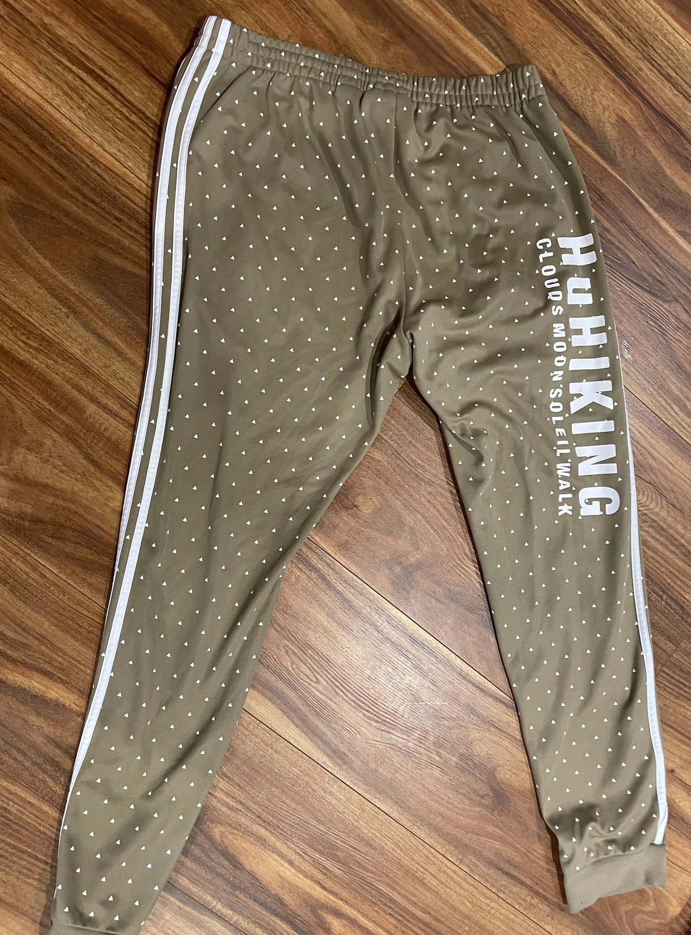 ADIDAS x Pharrell Williams HuHiking Beige Track Pants Joggers Men's Small L