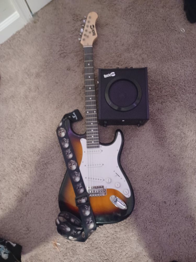 Gutair With A Speaker