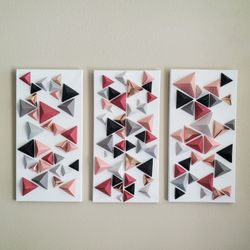 Modern 3D Geometric Wall Art