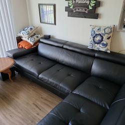 L Shaped Leather Couch