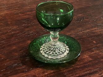 Antique Goblet With Saucer