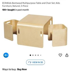 Multipurpose Table and Chair Set