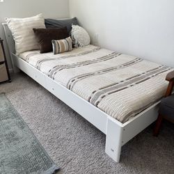 2 Twin Beds With  Mattresses/price is for BOTH. Must Take BOTH