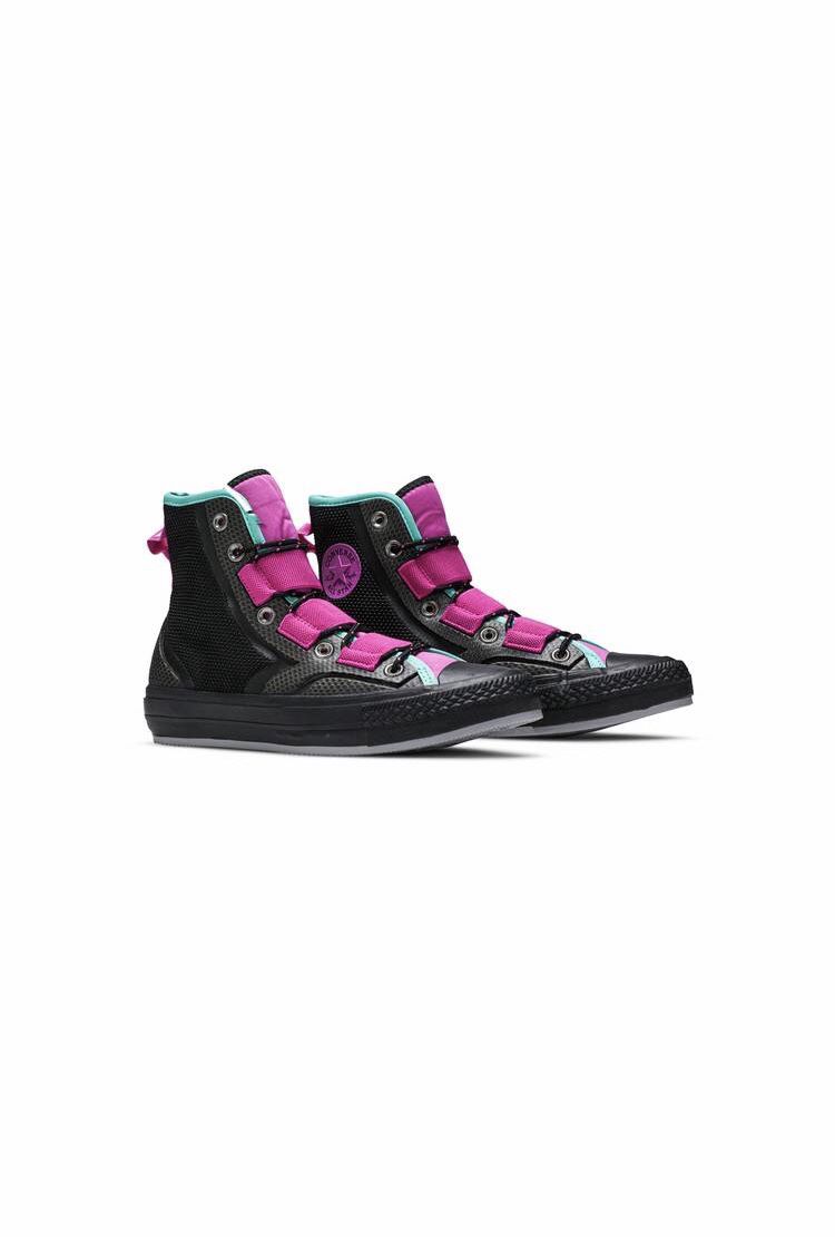 Converse Chuck Taylor 70 Tech Hiker Hi Top Black/Hyper Magenta/Pure Teal Size 4 New without box