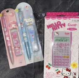 Hello Kitty Calculator/Mechanical Pencils 👉$40 All (New)👈
