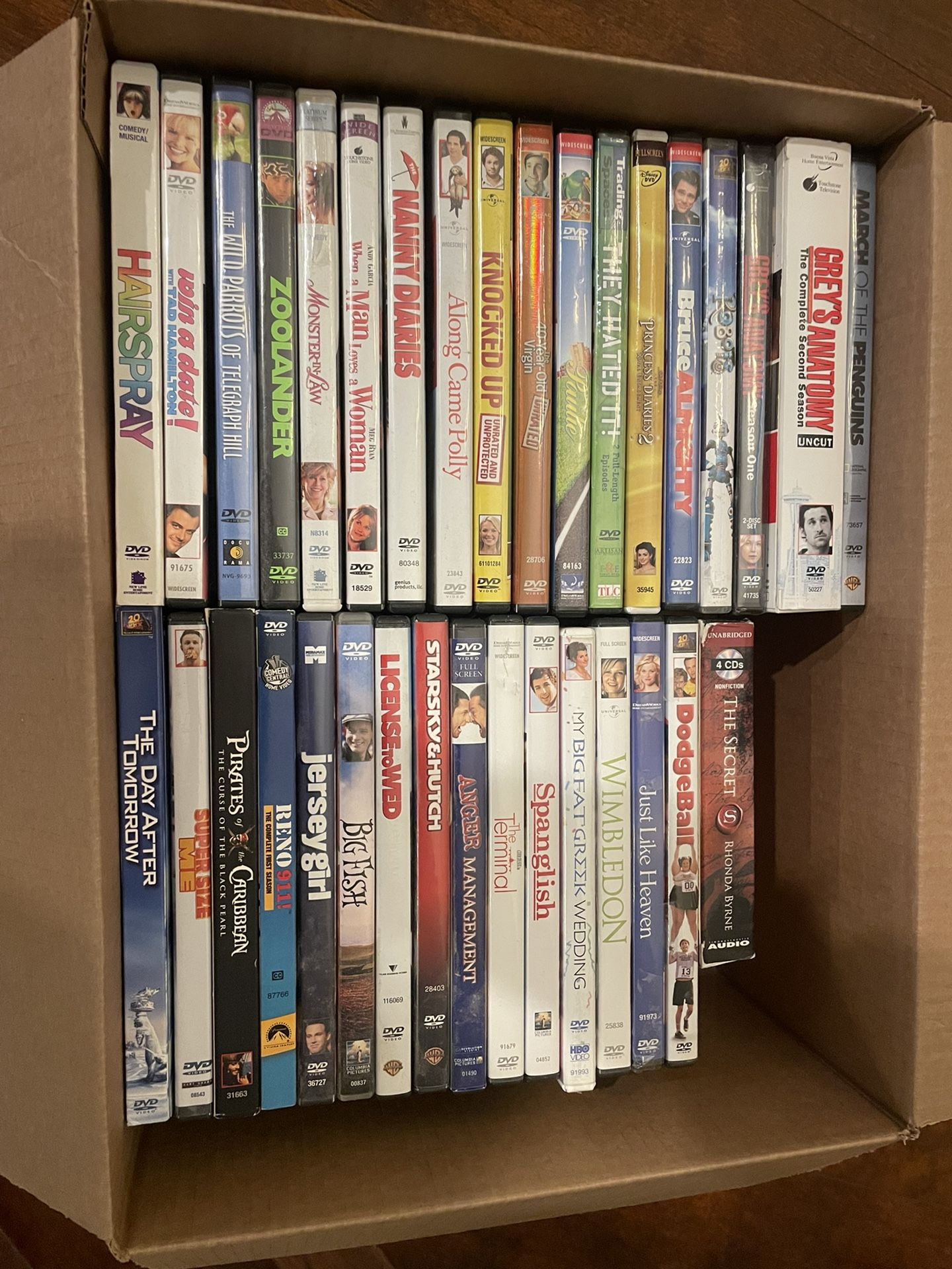 Box Of DVDs - 34 Titles