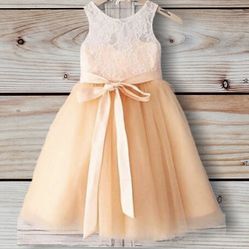 Flower Girl Dress (Champagne Color; Size 2T)