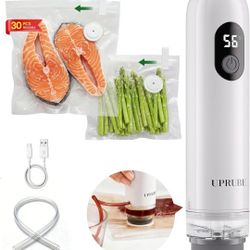 Portable Food Vacuum Sealer – Keep Food Fresh Longer (30 Bags Included)