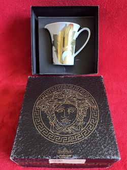 VERSACE ARABESQUE CREAMER WHITE GOLD ** STORE CLOSING ~ more RARE & VINTAGE item