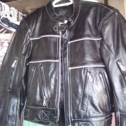 Womens Xelement Leather Jacket
