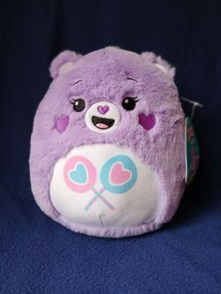 NWT Brand new Squishmallows 8" Fuzz-A-Mallows Care Bears Share Bear
