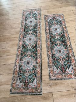 $15 Matching runner rugs.