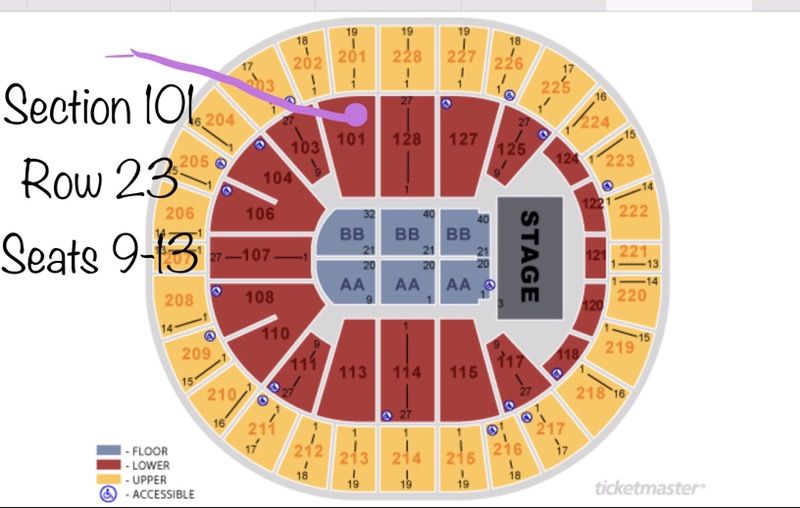 Janet Jackson 4 tickets together ($75 each) NO FEES