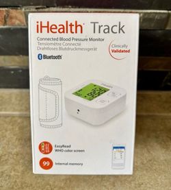 iHealth Track Smart Upper Arm Blood Pressure Monitor Wide Cuff