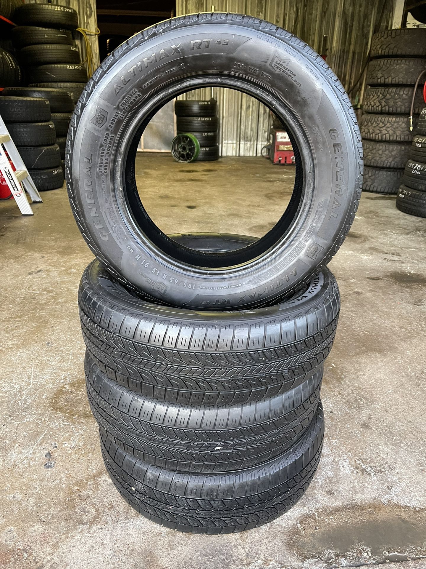 15 INCH TIRES 195/65R15 GENERAL ALTIMAX RT