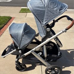 UPPAbaby Vista V2 Stroller (Gregory) with Extras