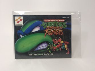 Nintendo ~ NES ~ TMNT ~ Ninja Turtles Tournament Fighters Manual / Booklet ! ~ Rare ! 🐢