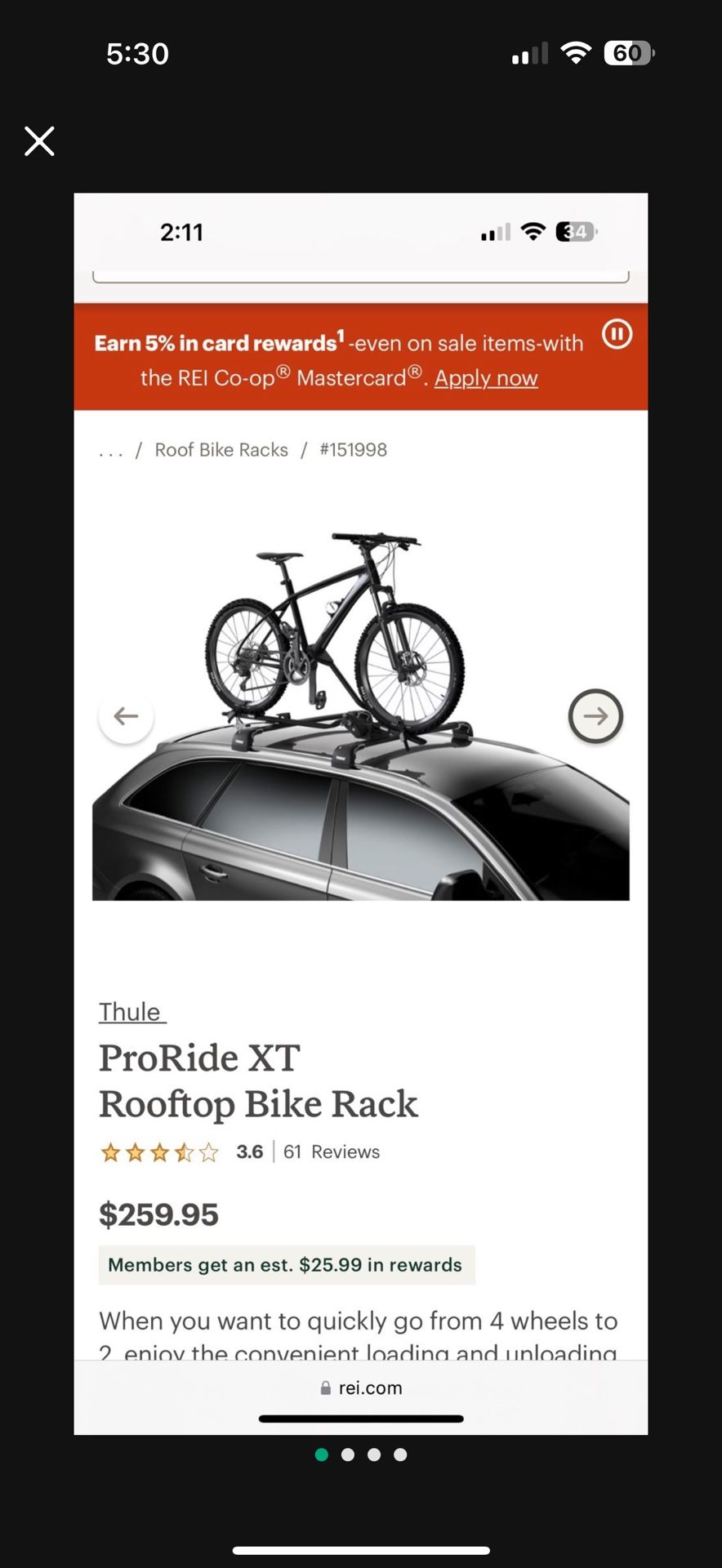 Thule Pro Ride XT