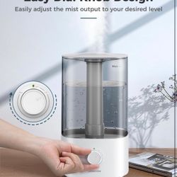 BREEZOME 4L Humidifiers for Bedroom, Ultrasonic Top Fill Cool Mist Humidifiers for Large Room, Last Up to 50 Hours