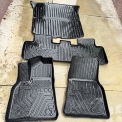 Tesla Model Y 2020-2025, floor mats, normal wear and tear.
