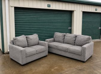 Free delivery Grey 2 pc couch and love seat