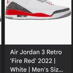 Jordan 3s Red