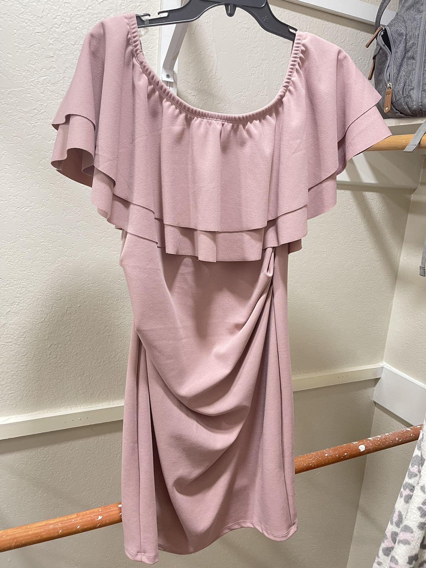 Blush Maternity Dress