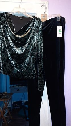 Ladies pants and blouse