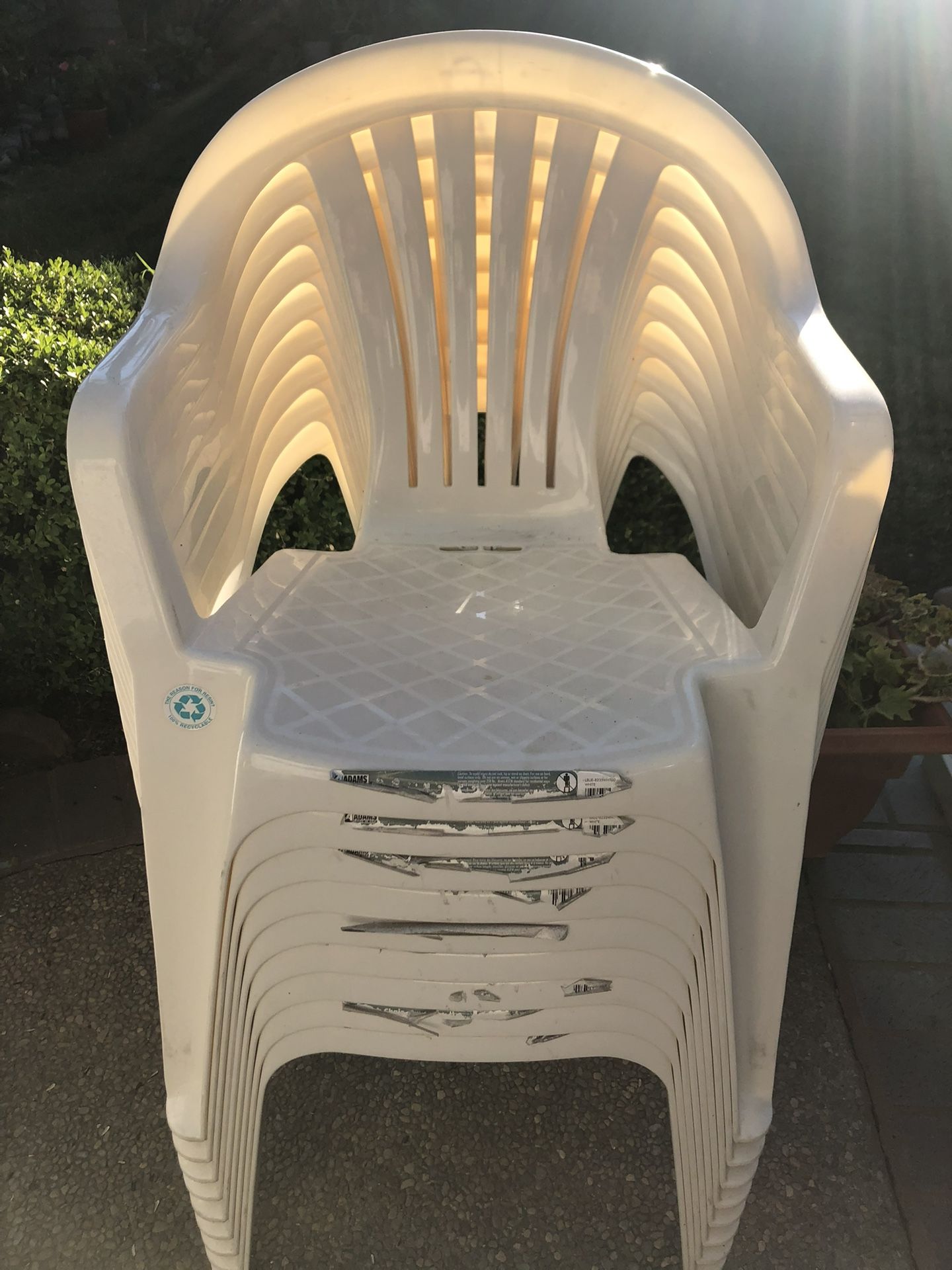 Brand New Stackable Chairs $15 Each