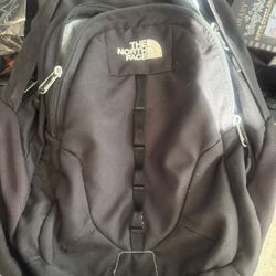 Used North Face Black Backpack 