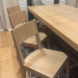 Pottery Barn Modern Farmhouse Dining Chairs-6 Light