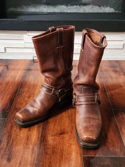 Vintage Frye Leather Harness Boots Brown Women’s 7.5