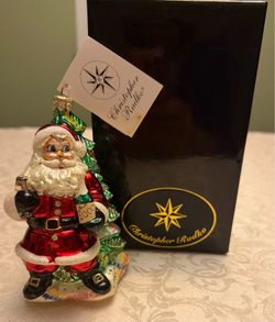 Christopher Radko "Millennium Cheer" glass ornament-NEW