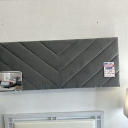 Full Size Velvet Fabric Bed Frame 