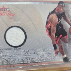 2004-05 Fleer Sweet Sigs Sweet Stitches Dwyane Wade Jersey Materials #SST-DW