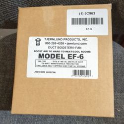 6-In Duct Booster Fan