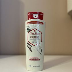 Old Spice Mens Body Wash Calming With Vanilla Notes 
