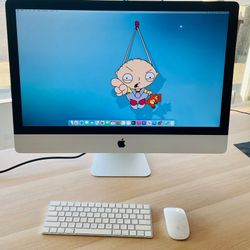 Apple Imac 27” 5K Quad Core 16GB RAM 256GB SSD 2017 with Wireless Keyboard and Mouse