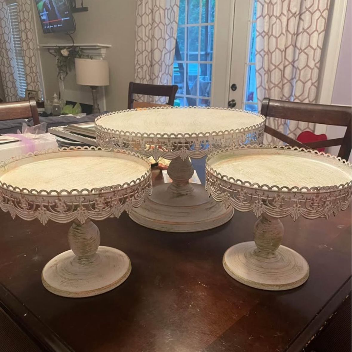 Wedding Cake Stand Trio - USED ONLY ONCE