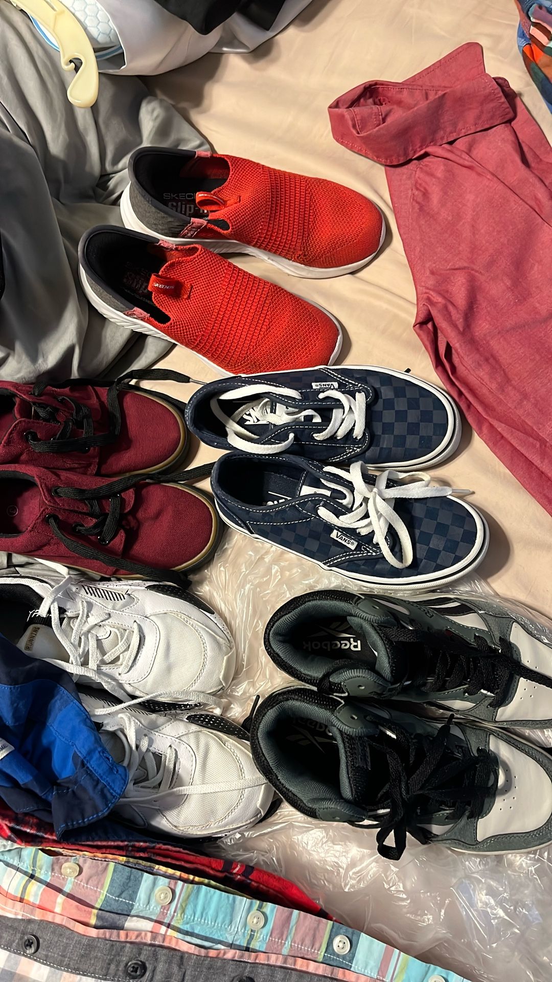 Van Size1 .5Reebok, Size 1Puma 1, Skechers,1.5ect