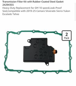 GM 10speed Transmission Filter Kit with Rubber-Coated Steel Gasket (contact info removed)5