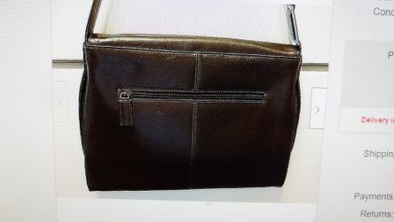 KENNETH COLE SHOULDER BAG GENUINE COWHIDE LEATHER