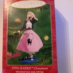 2001 Rare 1950's Barbie Hallmark Ornament 