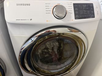 Samsung Steam Washer & Dryer Set with Pedestals - Great Condition