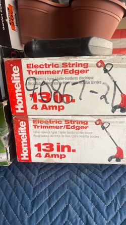 Home light electric string trimmer and edger 13 inch four amp from home light