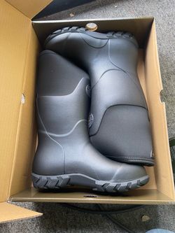 Black Rubber Rain Boots (size 9)