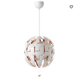 BRAND NEW IKEA PS 2014 Pendant Lamp (White/Silver, "Death Star" Chandelier) - Sealed in Box